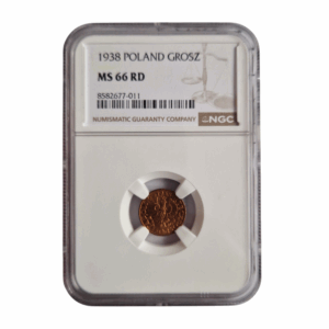 1 grosz NGC MS 66 RD w sklepie kolekcjonerskim Gryf