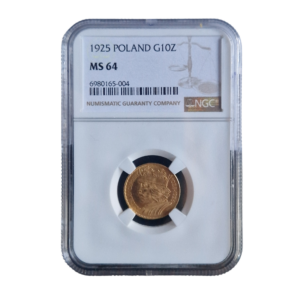 10 złotych Bolesław Chrobry NGC MS 64