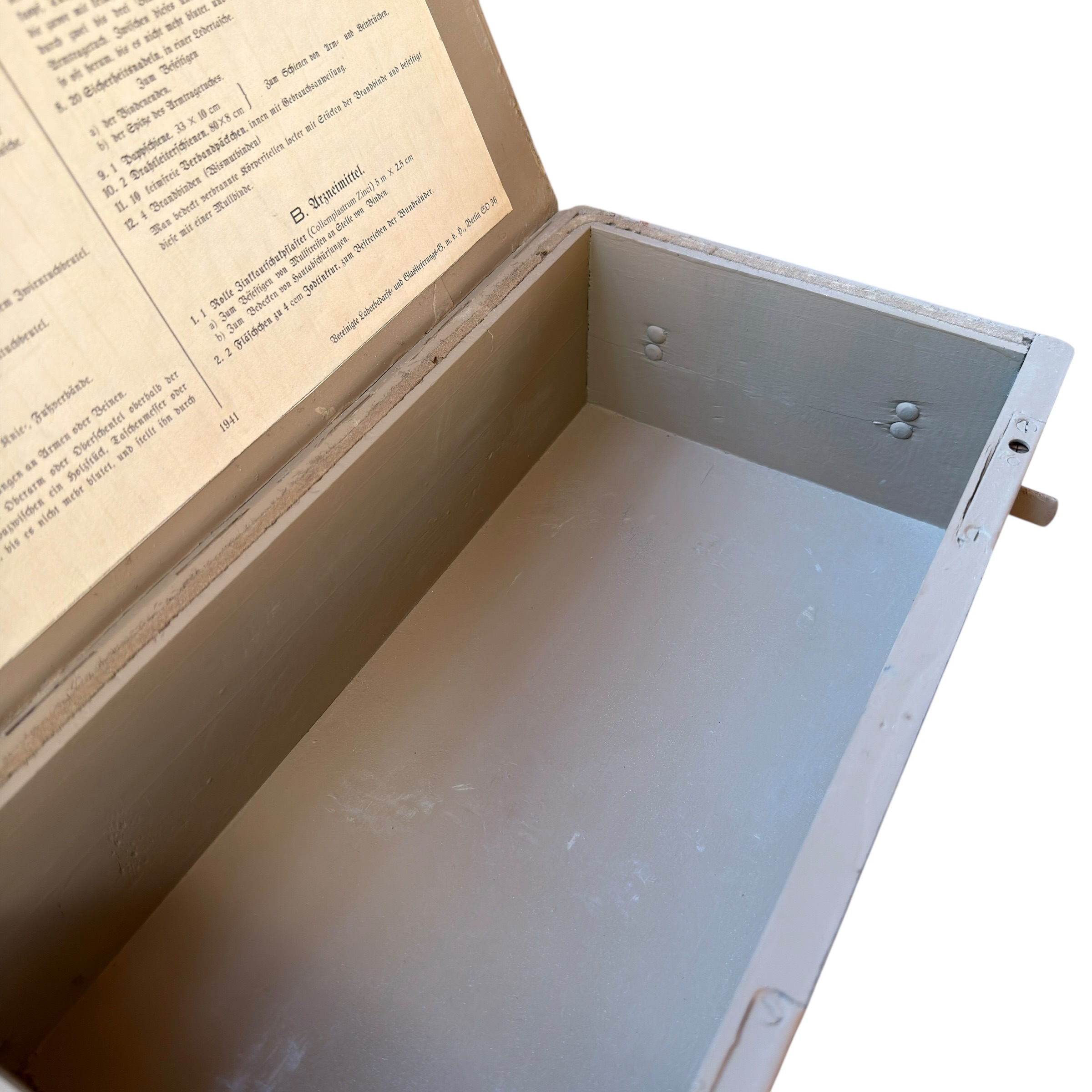 Skrzynka Verbandskasten DREWNIANA RZADKA