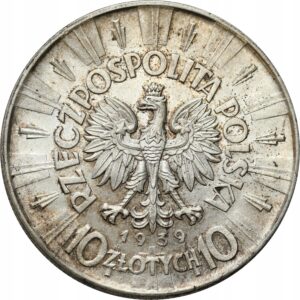 10 złotych 1939 rok Piłsudski