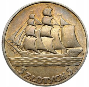 5 złotych żaglowiec