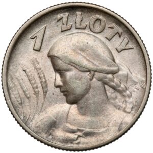 1 złoty 1925 kobieta i kłosy