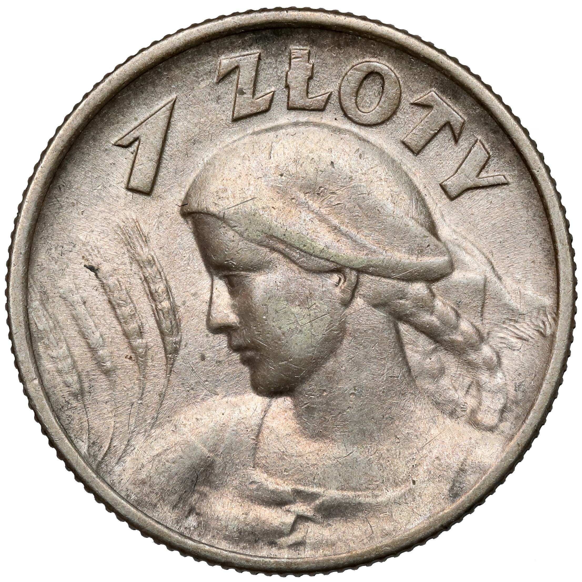 1 złoty 1925 kobieta i kłosy