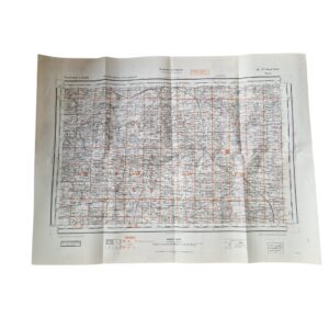 Niemiecka mapa wojskowa NORMANDII  z 1943
