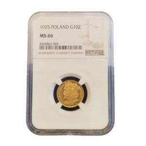 10 złotych Bolesław Chrobry 1925 NGC MS 66