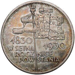 5 złotych 1930 rok sztandar