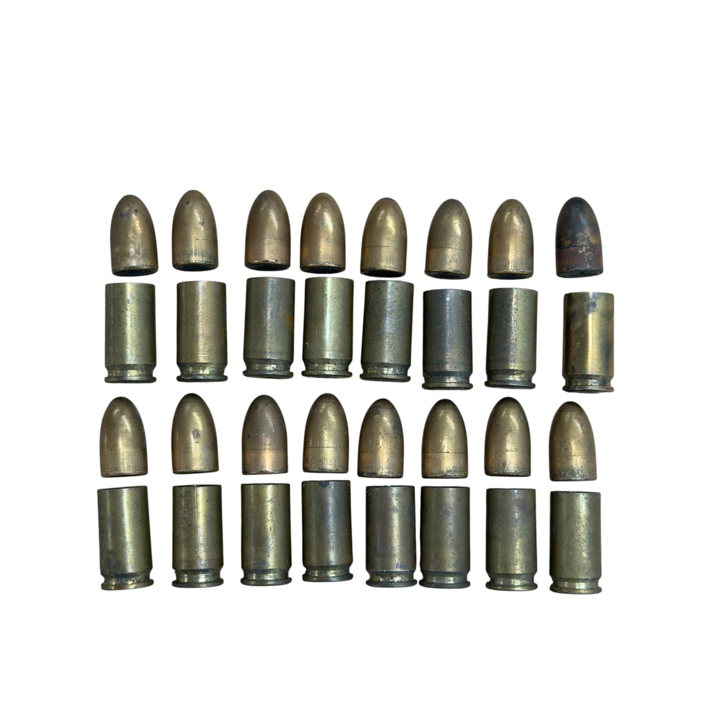 Zestaw 16 nabojów DEKO 9mm z pudełkiem 1917 rok