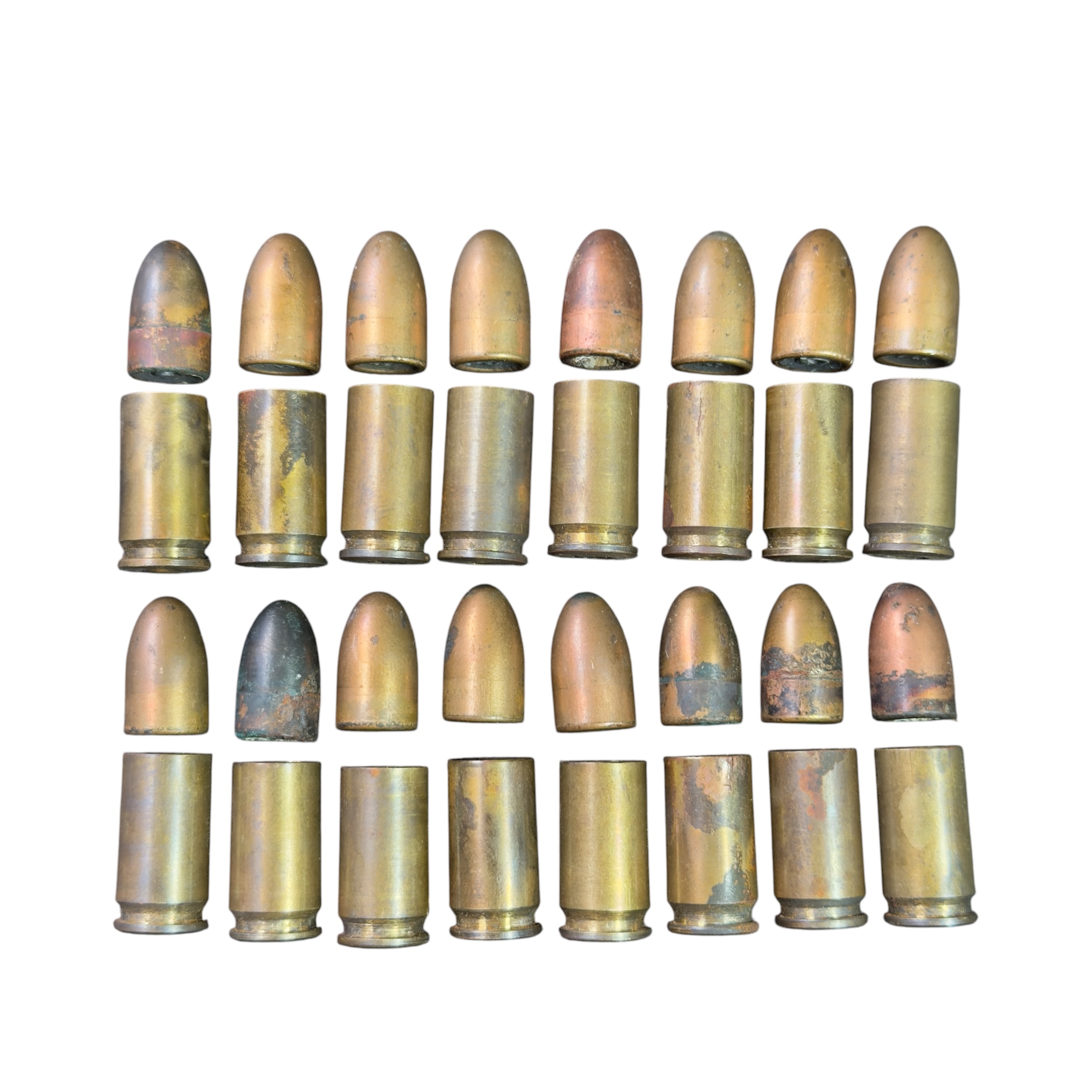 Zestaw 16 nabojów DEKO 9mm z pudełkiem 1917 rok