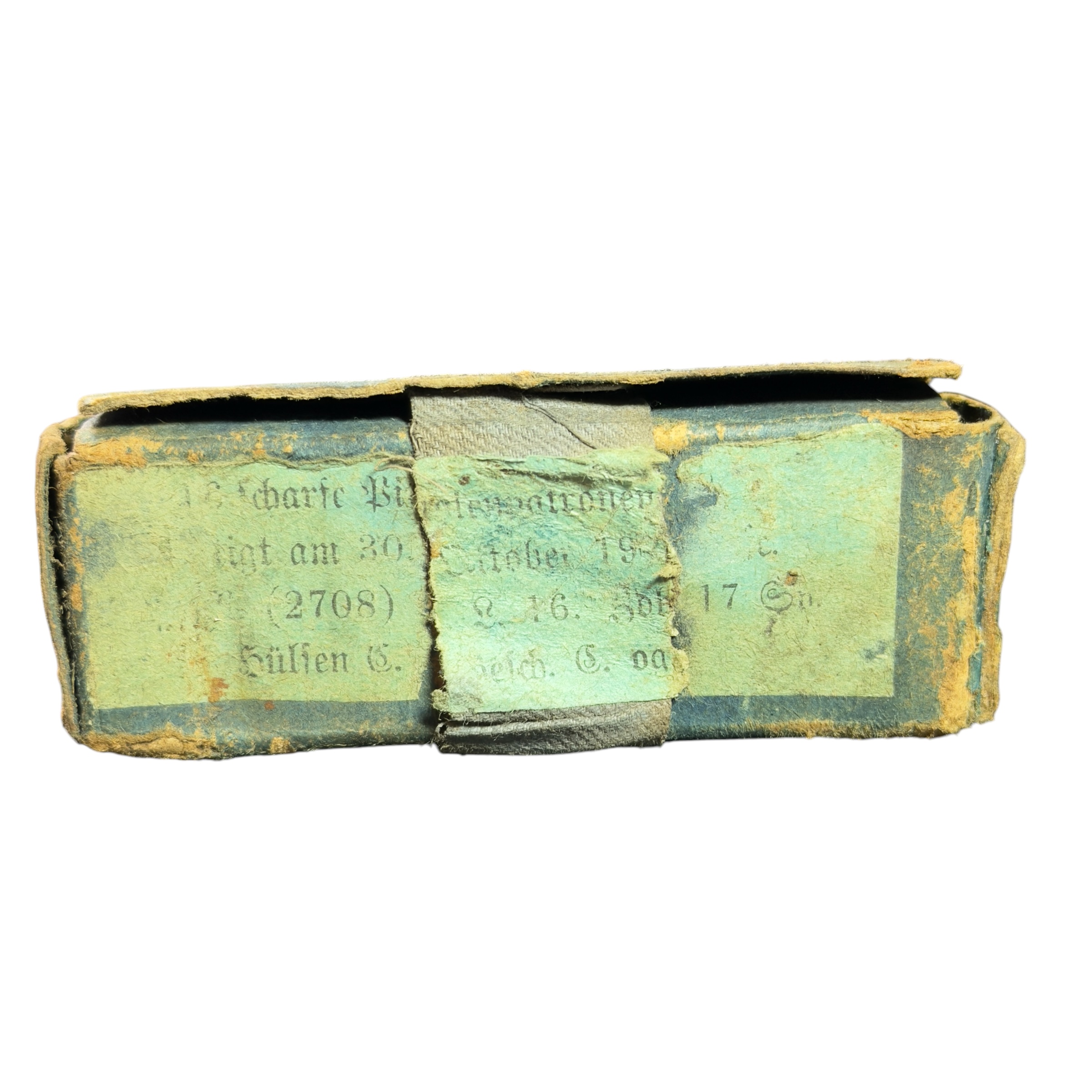Zestaw 16 nabojów DEKO 9mm z pudełkiem 1917 rok