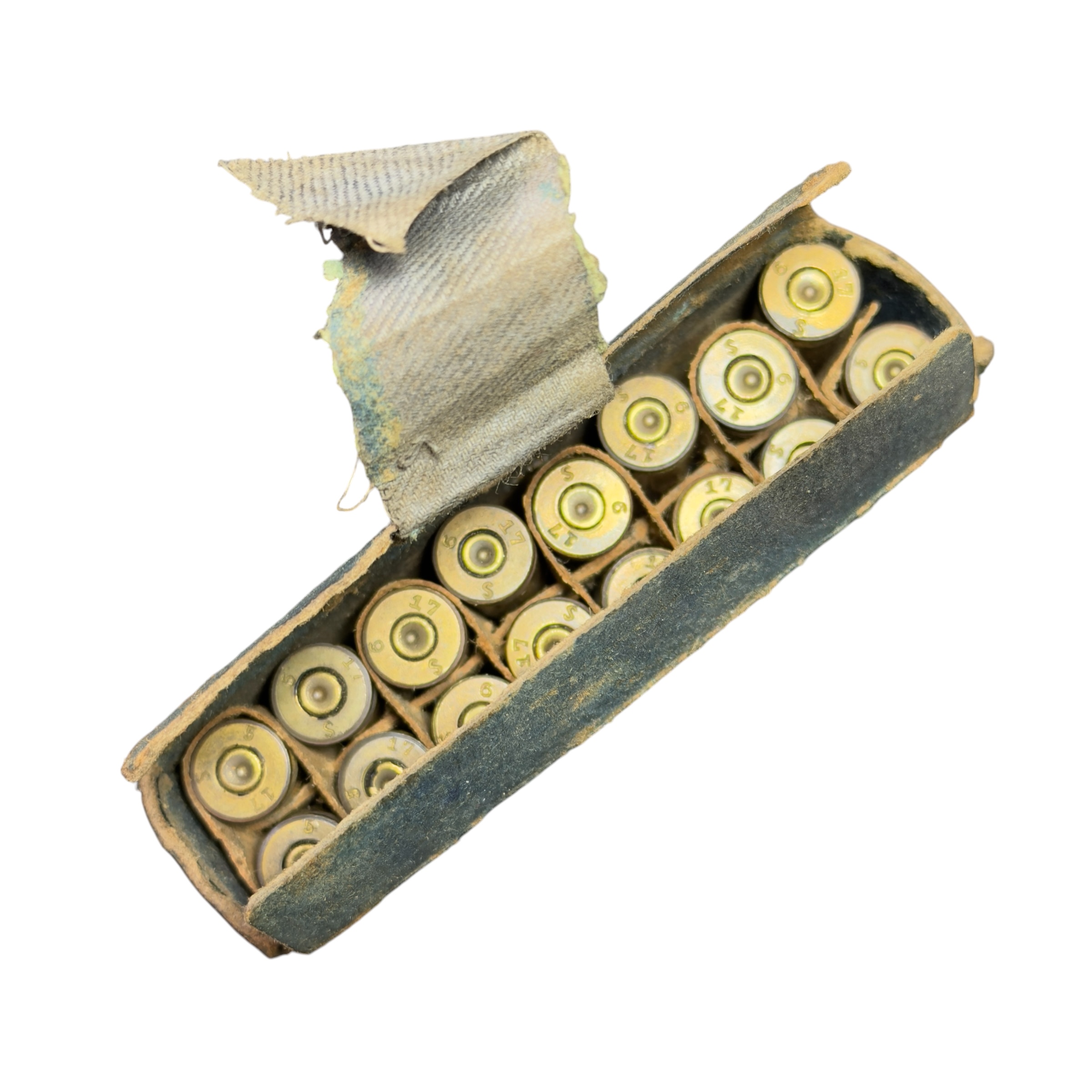 Zestaw 16 nabojów DEKO 9mm z pudełkiem 1917 rok