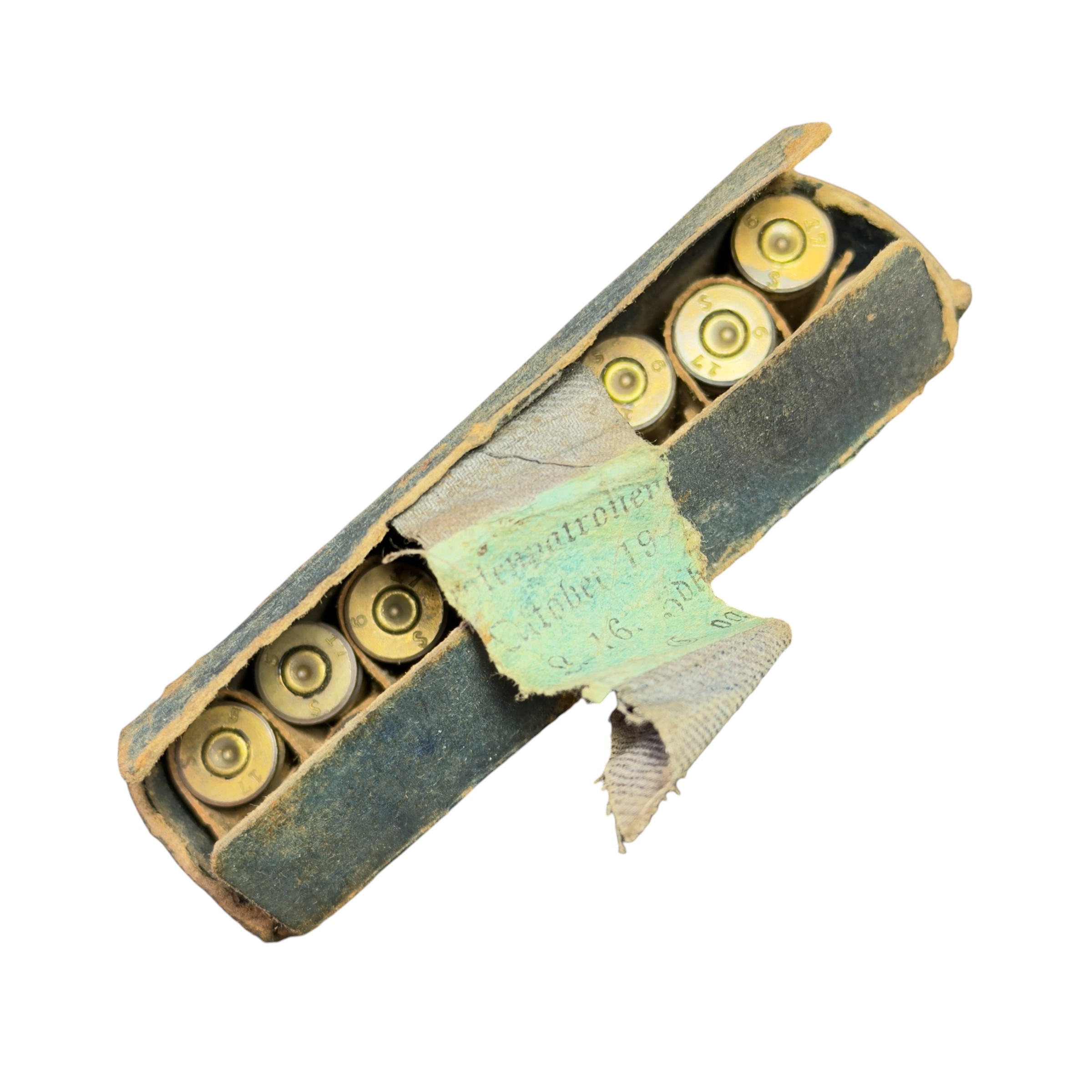 Zestaw 16 nabojów DEKO 9mm z pudełkiem 1917 rok