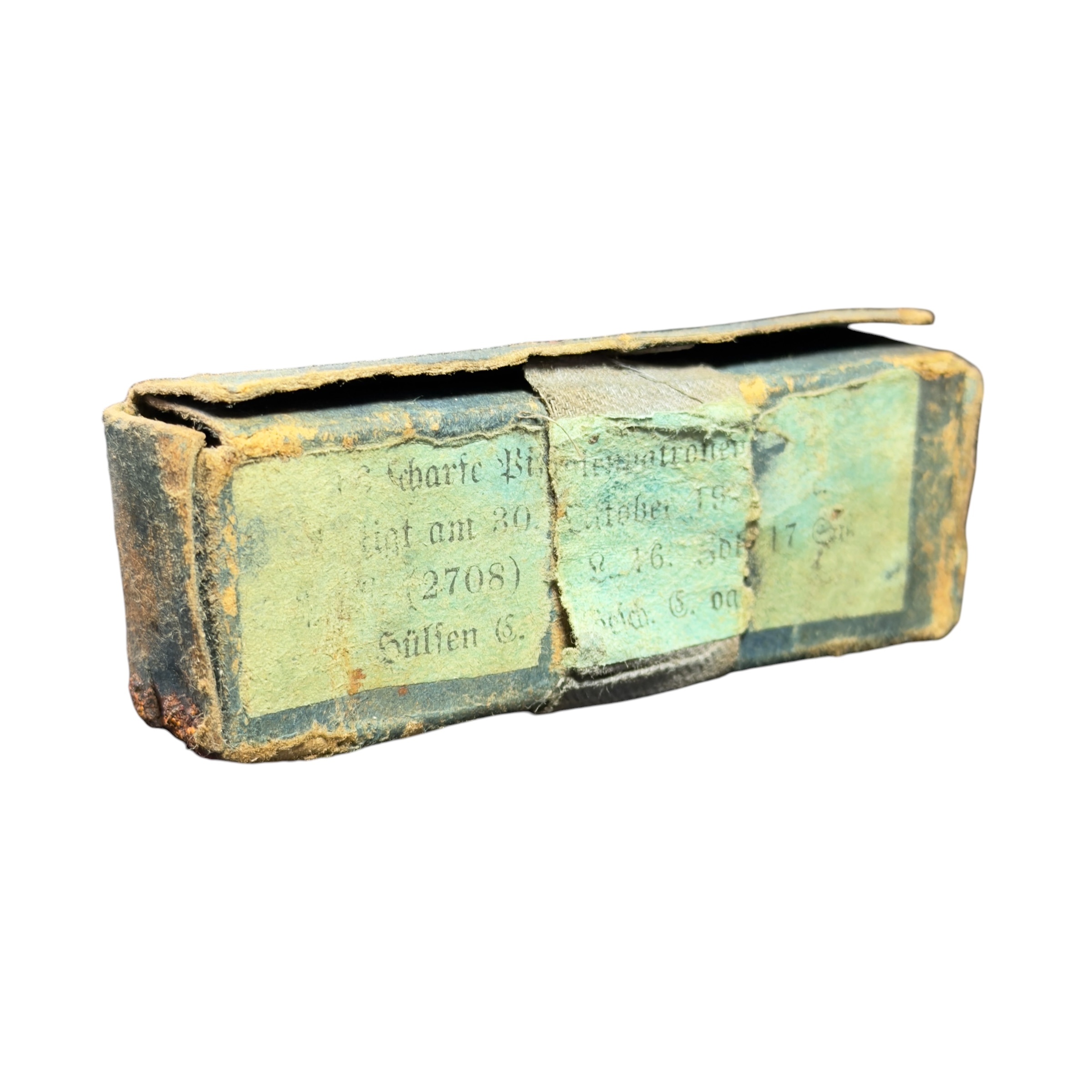 Zestaw 16 nabojów DEKO 9mm z pudełkiem 1917 rok