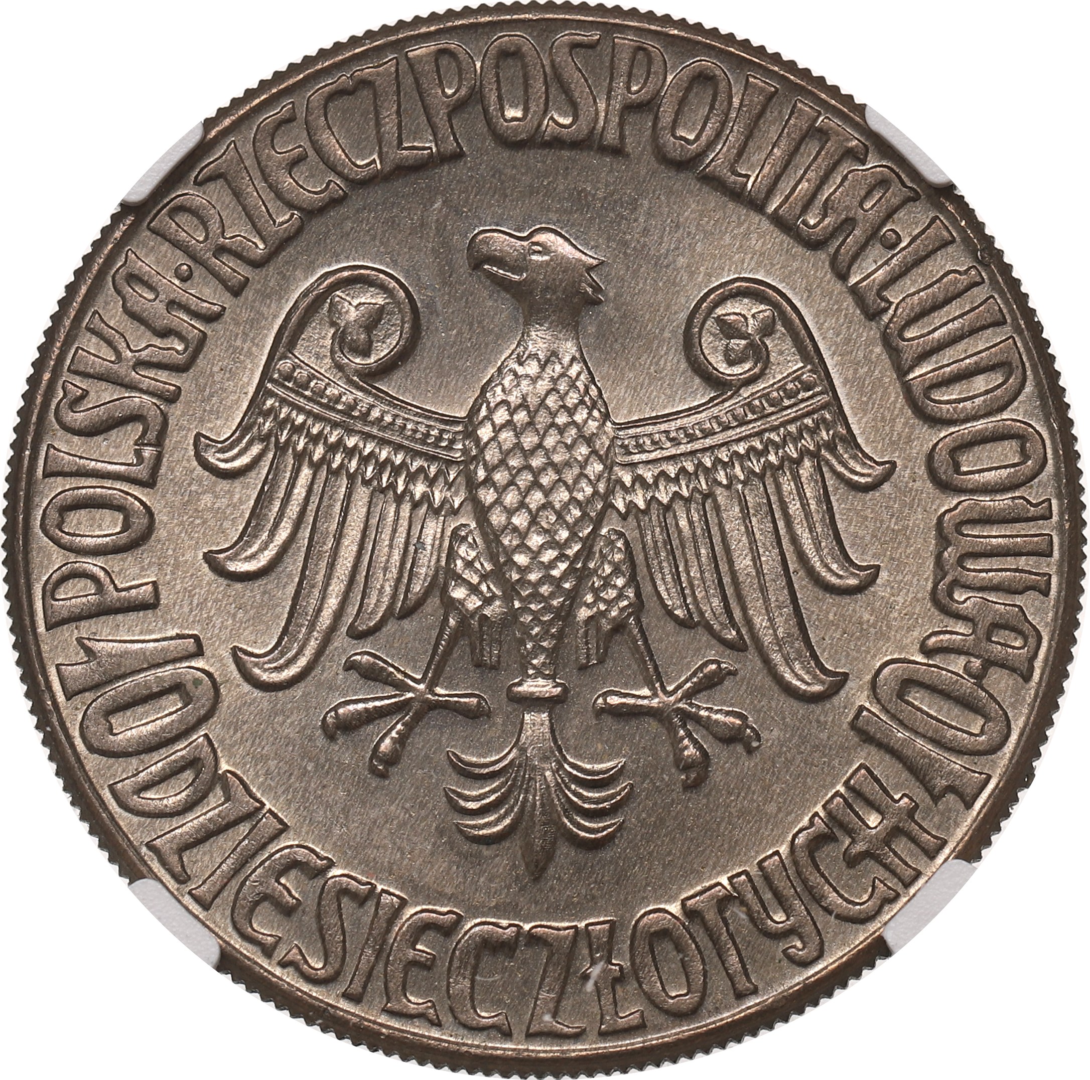 10 złotych 1964 Kazimierz III Wielki PRÓBA NGC MS66