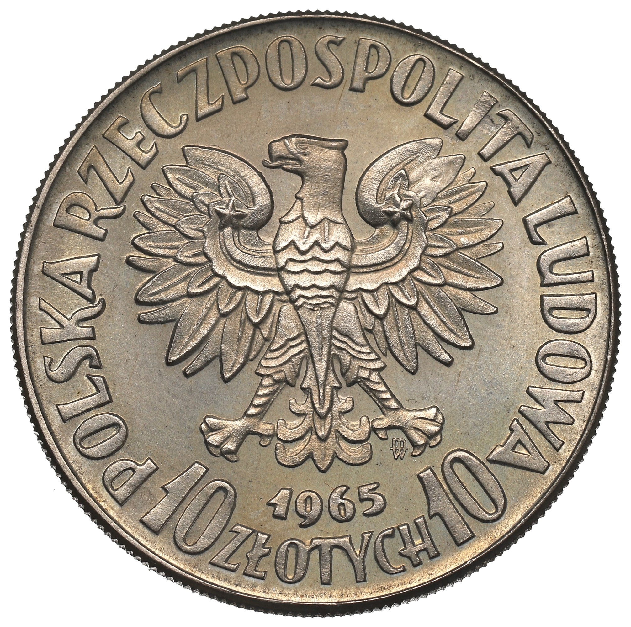 10 złotych 1965 VII wieków Warszawy PRÓBA