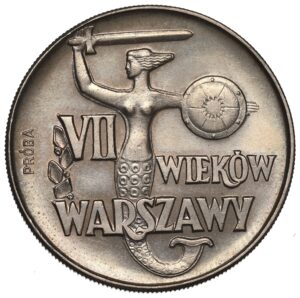 10 złotych 1965 VII wieków Warszawy PRÓBA