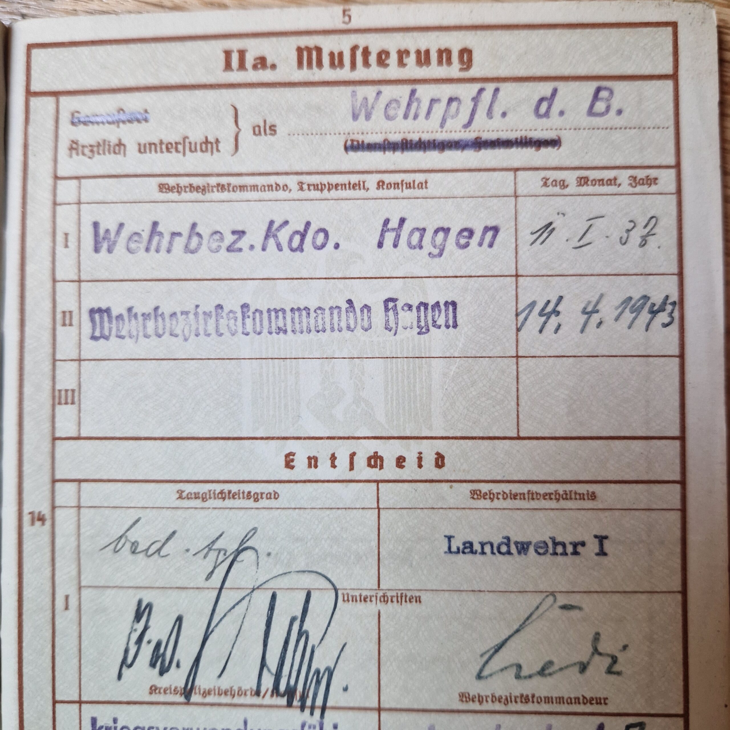 DOKUMENTY żołnierza Hugo PRUSY 1917 i III RZESZA