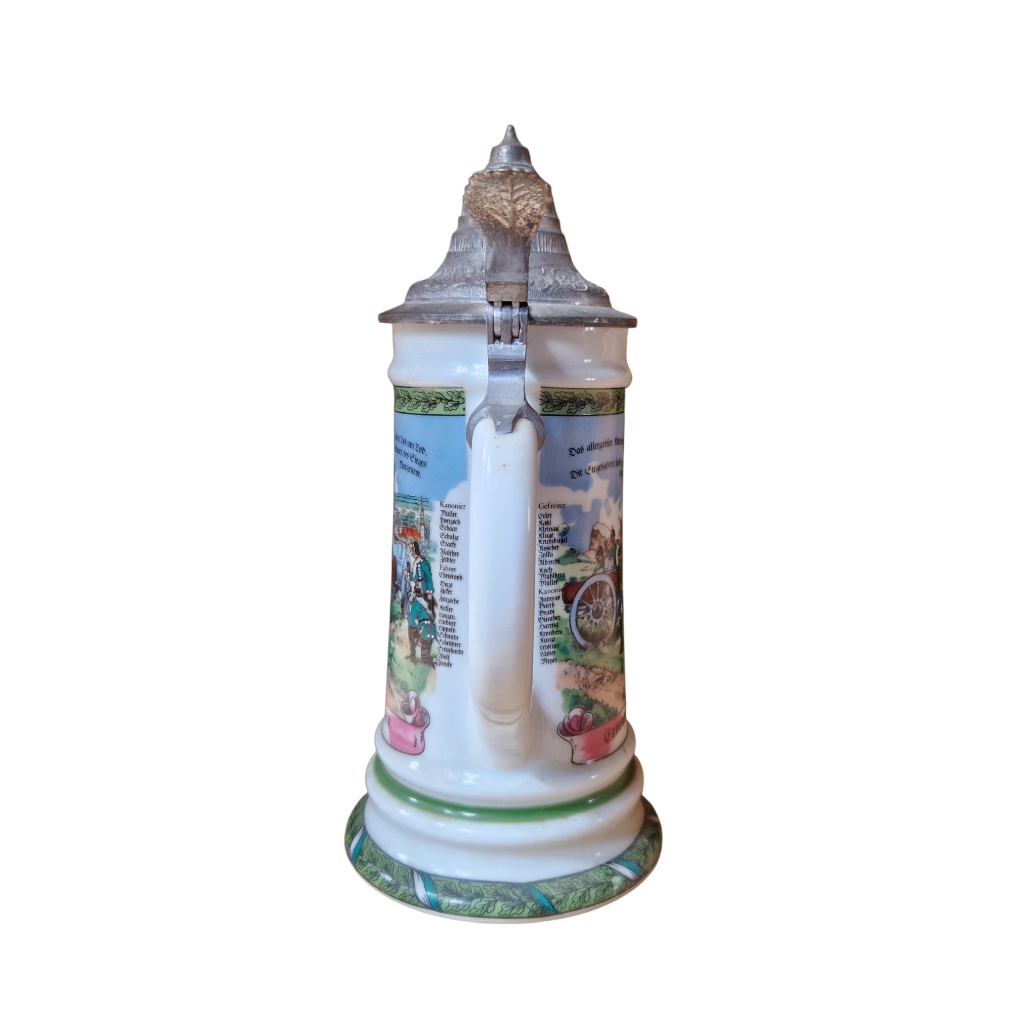 Ceramiczny kufel rezerwisty lata 60-te XX wieku.