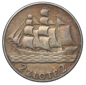 2 złote 1936 Żaglowiec