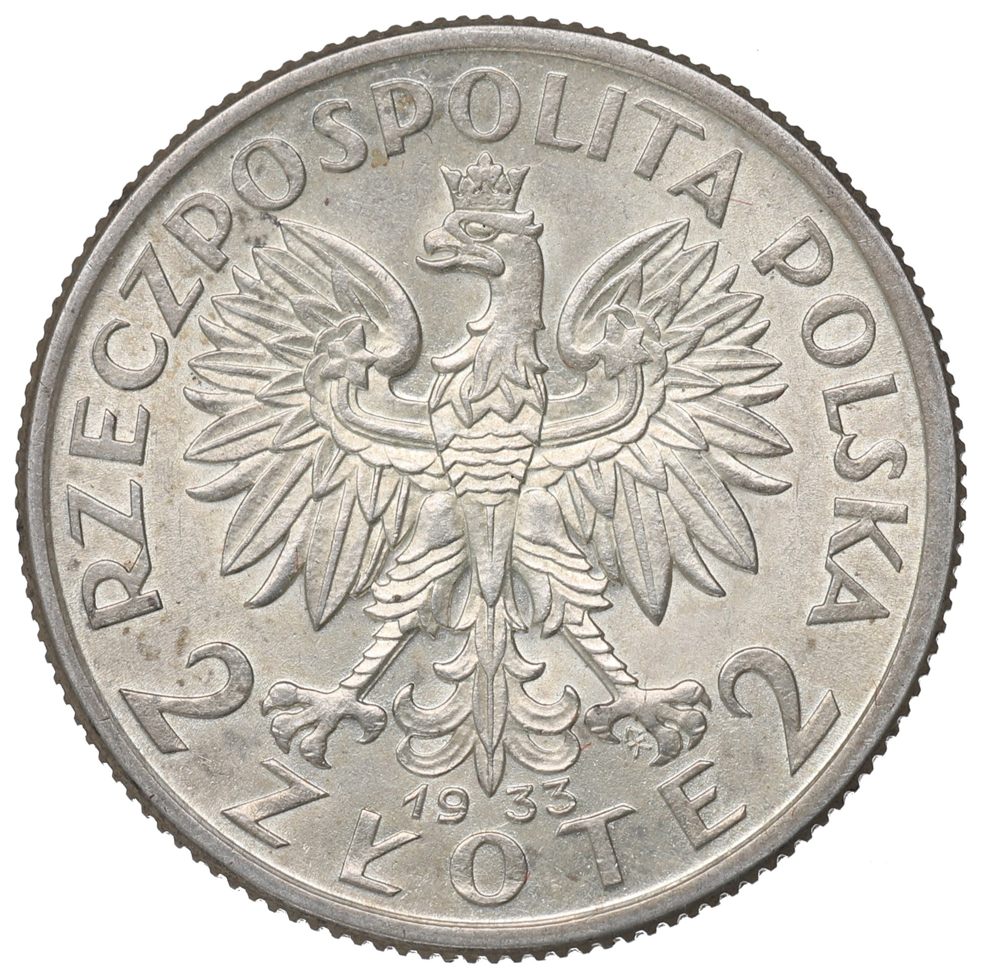 2 złote 1933 Głowa Kobiety