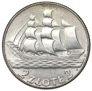 2 złote 1936 Żaglowiec