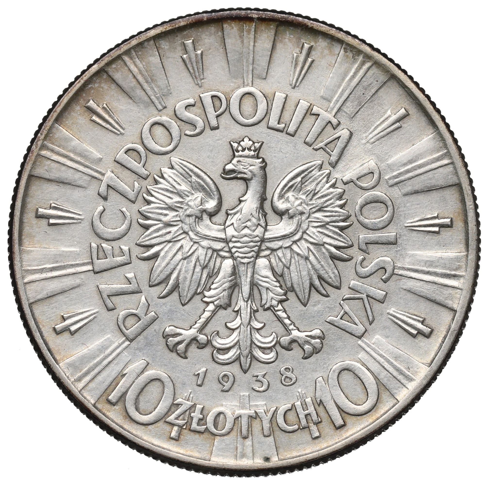 10 złotych Piłsudski 1938 RZADKI ROCZNIK