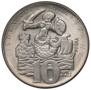 10 złotych 1965 VII wieków Warszawy PRÓBA