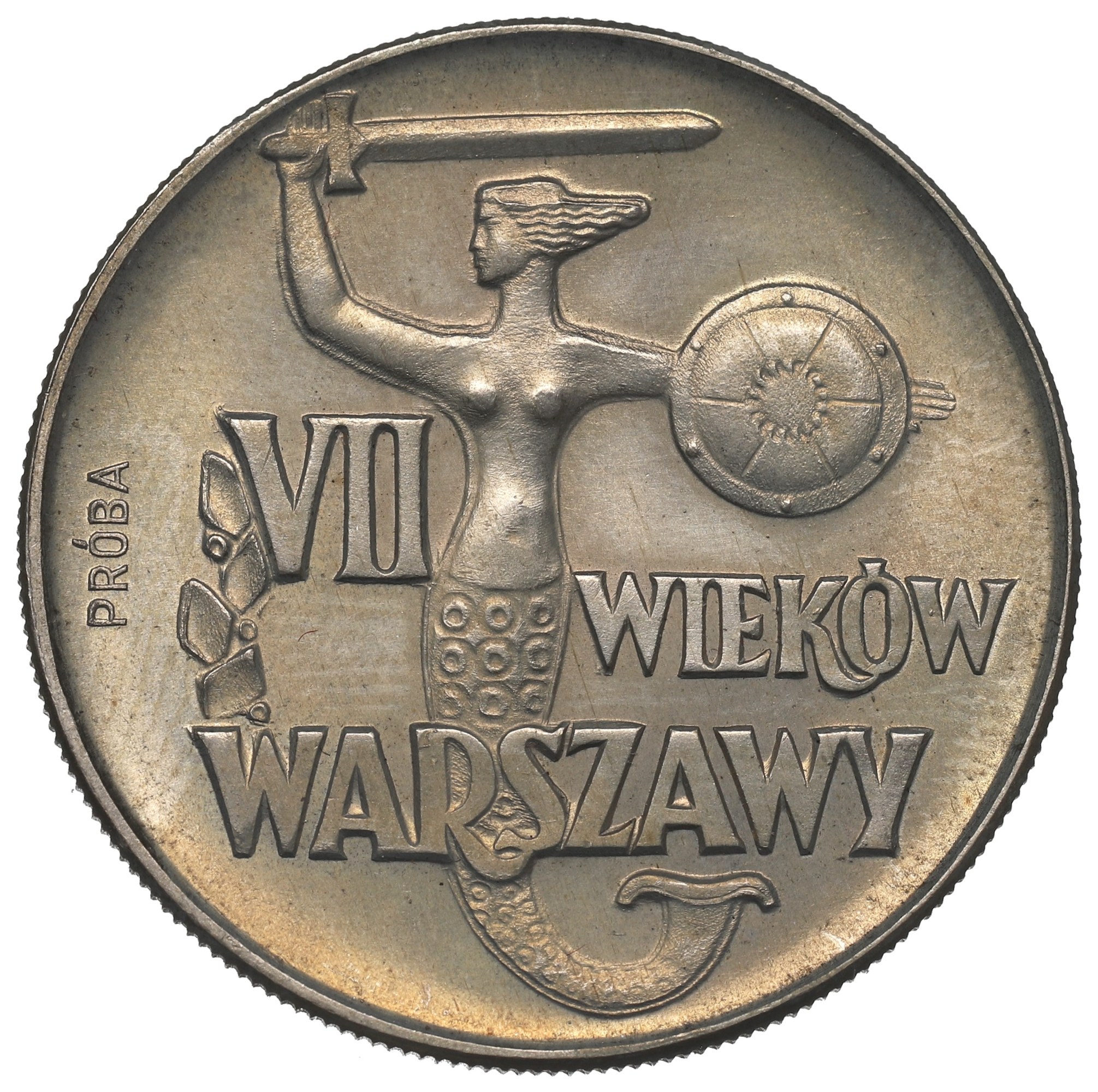10 złotych 1965 VII wieków Warszawy PRÓBA